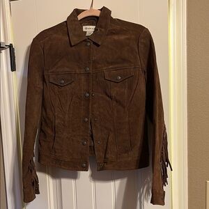 Ariat Brown Leather Jacket Classic Design